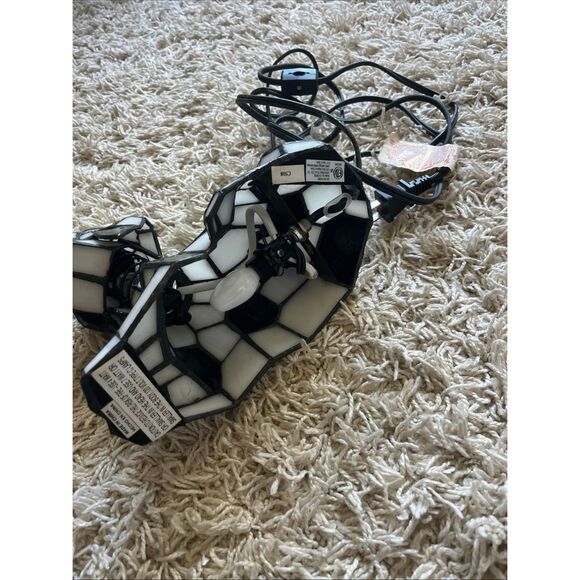 Tiffany’ Style Stained Glass Bobble Head Dalmatian Dog Puppy Night Light Lamp - Picture 9 of 12